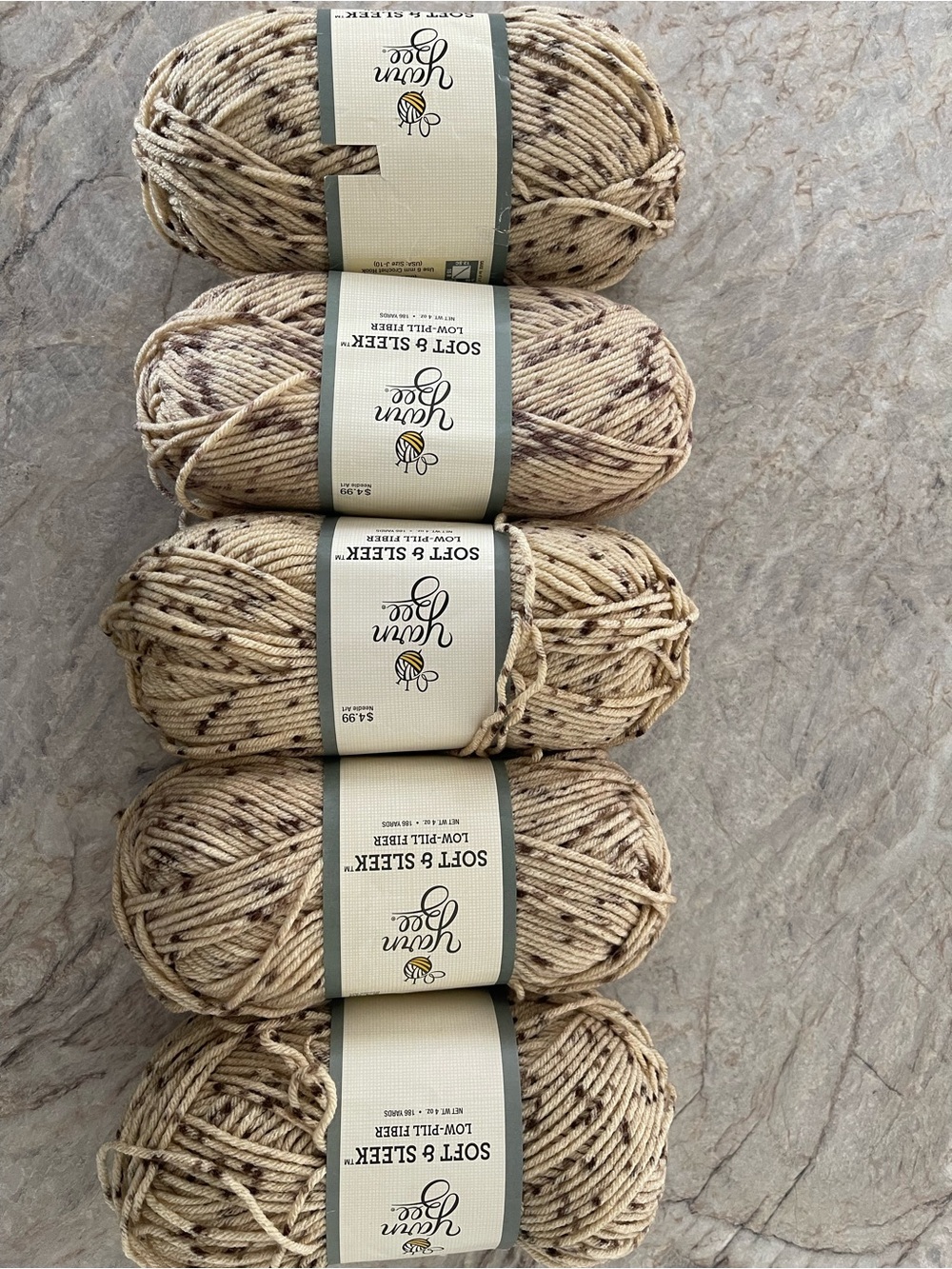Yarn Bee Soft & Sleek -Oatmeal 204